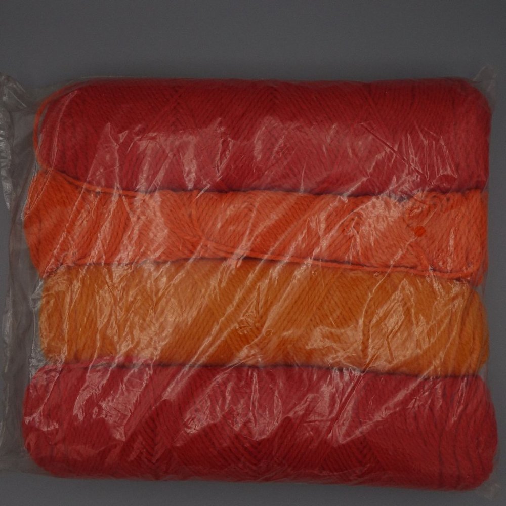 Bucilla Crochet Sweater Vest, Poncho Kit in Bright Oranges, One Size Fits All, D - Picture 8 of 10